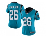 Women Nike Carolina Panthers #26 Donte Jackson Blue Stitched NFL Limited Rush Jersey