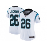 Women Nike Carolina Panthers #26 Donte Jackson White Stitched NFL Vapor Untouchable Limited Jersey