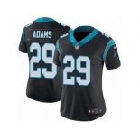 Women Nike Carolina Panthers #29 Mike Adams Black Team Color Vapor Untouchable Limited Player NFL Jersey