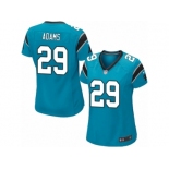 Women Nike Carolina Panthers #29 Mike Adams Game Blue Alternate NFL Jersey