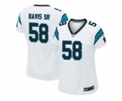 Women Nike Carolina Panthers #58 Thomas Davis Sr white Jersey