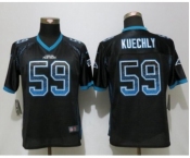 Women Nike Carolina Panthers #59 Luke Kuechly Drift Fashion Black Jerseys