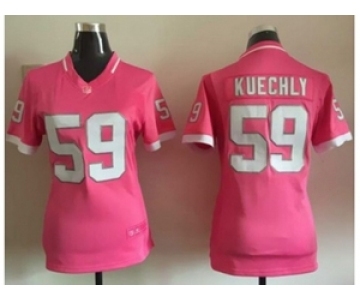 Women Nike Carolina Panthers #59 Luke Kuechly Pink Jerseys