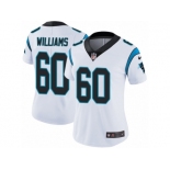 Women Nike Carolina Panthers #60 Daryl Williams White Vapor Untouchable Limited Player NFL Jersey