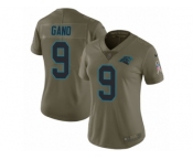 Women Nike Carolina Panthers #9 Graham Gano Limited Olive 2017 Salute to Service NFL Jerse