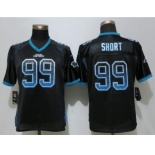 Women Nike Carolina Panthers #99 Kawann Short Drift Fashion Black Jerseys