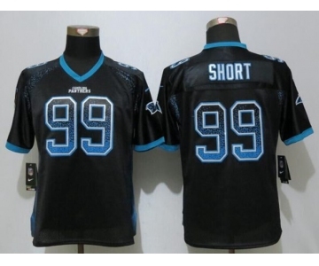 Women Nike Carolina Panthers #99 Kawann Short Drift Fashion Black Jerseys