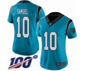 Women's Carolina Panthers #10 Curtis Samuel Blue Alternate Vapor Untouchable Limited Player 100th Season Football Jersey