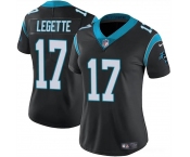 Women's Carolina Panthers #17 Xavier Legette Black 2024 Draft Vapor Football Stitched Jersey