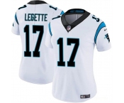 Women's Carolina Panthers #17 Xavier Legette White 2024 Draft Vapor Football Stitched Jersey