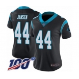 Women's Carolina Panthers #44 J.J. Jansen Black Team Color Vapor Untouchable Limited Player 100th Season Football Jersey