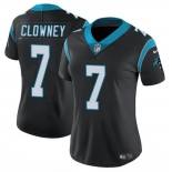 Women's Carolina Panthers #7 Jadeveon Clowney Black Stitched Jersey