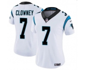 Women's Carolina Panthers #7 Jadeveon Clowney White Stitched Jersey