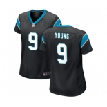 Women's Carolina Panthers #9 Bryce Young Black Stitched Game Jersey(Run Small)