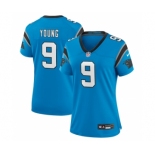 Women's Carolina Panthers #9 Bryce Young Blue Stitched Game Jersey(Run Small)