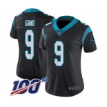 Women's Carolina Panthers #9 Graham Gano Black Team Color Vapor Untouchable Limited Player 100th Season Football Jersey