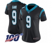 Women's Carolina Panthers #9 Graham Gano Black Team Color Vapor Untouchable Limited Player 100th Season Football Jersey