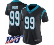 Women's Carolina Panthers #99 Kawann Short Black Team Color Vapor Untouchable Limited Player 100th Season Football Jersey