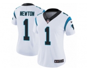 Women's Nike Carolina Panthers #1 Cam Newton Vapor Untouchable Limited White NFL Jersey