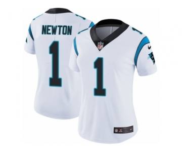 Women's Nike Carolina Panthers #1 Cam Newton Vapor Untouchable Limited White NFL Jersey