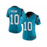 Women's Nike Carolina Panthers #10 Corey Brown Blue Stitched NFL Limited Rush Jersey