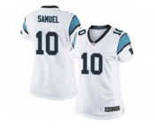 Women's Nike Carolina Panthers #10 Curtis Samuel Limited White NFL Jersey