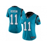 Women's Nike Carolina Panthers #11 Brenton Bersin Limited Blue Rush NFL Jersey