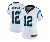 Women's Nike Carolina Panthers #12 Charles Johnson Vapor Untouchable Limited White NFL Jersey