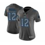 Women's Nike Carolina Panthers #12 DJ Moore Gray Static Vapor Untouchable Limited NFL Jersey