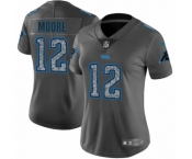 Women's Nike Carolina Panthers #12 DJ Moore Gray Static Vapor Untouchable Limited NFL Jersey