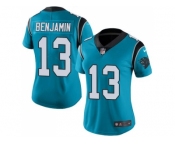 Women's Nike Carolina Panthers #13 Kelvin Benjamin Blue Stitched NFL Limited Rush Jersey