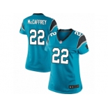 Women's Nike Carolina Panthers #22 Christian McCaffrey Limited Blue Alternate NFL Jerseyy