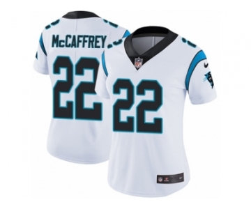 Women's Nike Carolina Panthers #22 Christian McCaffrey Vapor Untouchable Limited White NFL Jersey