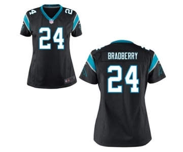 Women's Nike Carolina Panthers #24 James Bradberry Black Team Color NFL Jersey