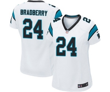 Women's Nike Carolina Panthers #24 James Bradberry Game White NFL Jersey