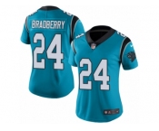 Women's Nike Carolina Panthers #24 James Bradberry Limited Blue Rush NFL Jersey