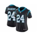 Women's Nike Carolina Panthers #24 James Bradberry Vapor Untouchable Limited Black Team Color NFL Jersey