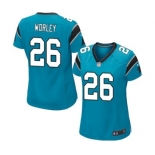 Women's Nike Carolina Panthers #26 Daryl Worley Game Blue Alternate NFL Jersey