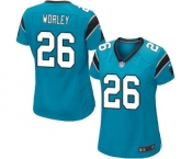 Women's Nike Carolina Panthers #26 Daryl Worley Game Blue Alternate NFL Jersey