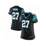 Women's Nike Carolina Panthers #27 Mike Adams Limited Black Team Color NFL Jersey