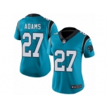 Women's Nike Carolina Panthers #27 Mike Adams Limited Blue Rush NFL Jersey