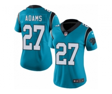 Women's Nike Carolina Panthers #27 Mike Adams Limited Blue Rush NFL Jersey