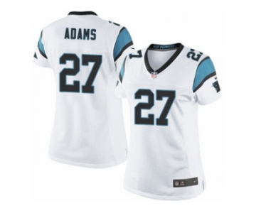 Women's Nike Carolina Panthers #27 Mike Adams Limited White NFL Jersey