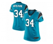 Women's Nike Carolina Panthers #34 Cameron Artis-Payne Limited Blue Alternate NFL Jersey