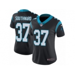 Women's Nike Carolina Panthers #37 Dezmen Southward Black Team Color Vapor Untouchable Limited Player NFL Jersey