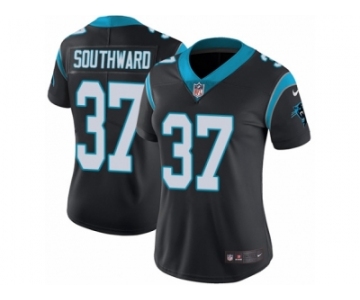 Women's Nike Carolina Panthers #37 Dezmen Southward Black Team Color Vapor Untouchable Limited Player NFL Jersey