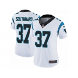 Women's Nike Carolina Panthers #37 Dezmen Southward White Vapor Untouchable Limited Player NFL Jersey