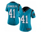 Women's Nike Carolina Panthers #41 Captain Munnerlyn Limited Blue Rush NFL Jersey