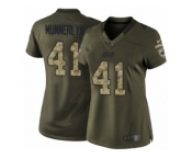 Women's Nike Carolina Panthers #41 Captain Munnerlyn Limited Green Salute to Service NFL Jersey