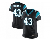 Women's Nike Carolina Panthers #43 Fozzy Whittaker Limited Black Team Color NFL Jersey